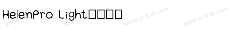 HelenPro Light字体转换